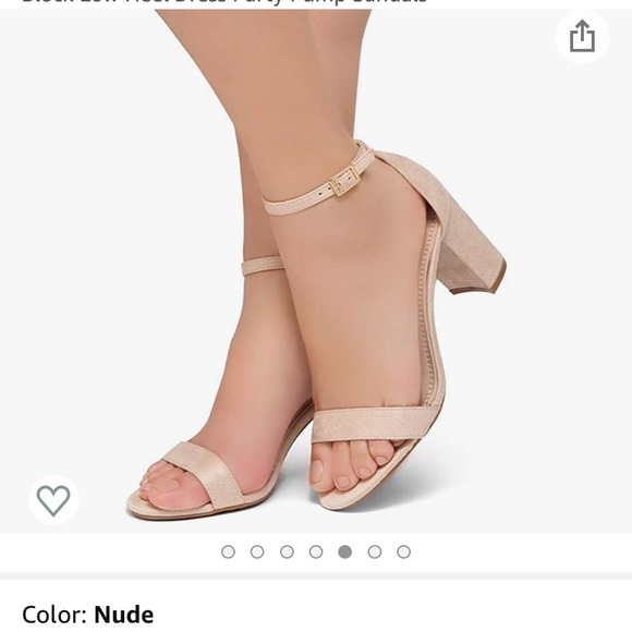 Shoe Land Madeline Women's Ankle Strap Heel - Picture 5 of 8